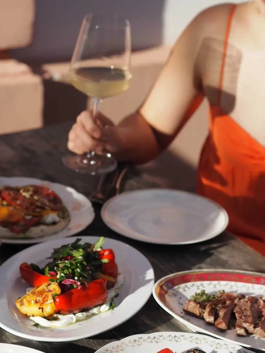Sunset dinner party — Střecha Radost Rooftop, Prague