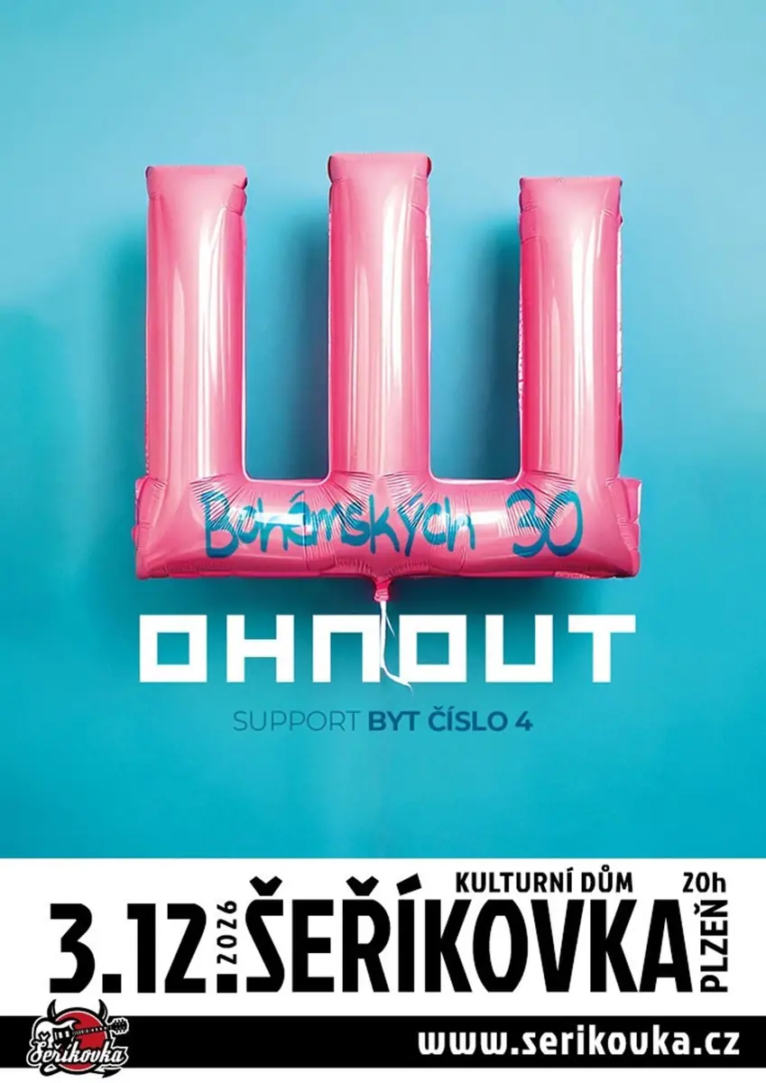Wohnout - Bohemian Thirty — KD Šeříkovka, Pilsen