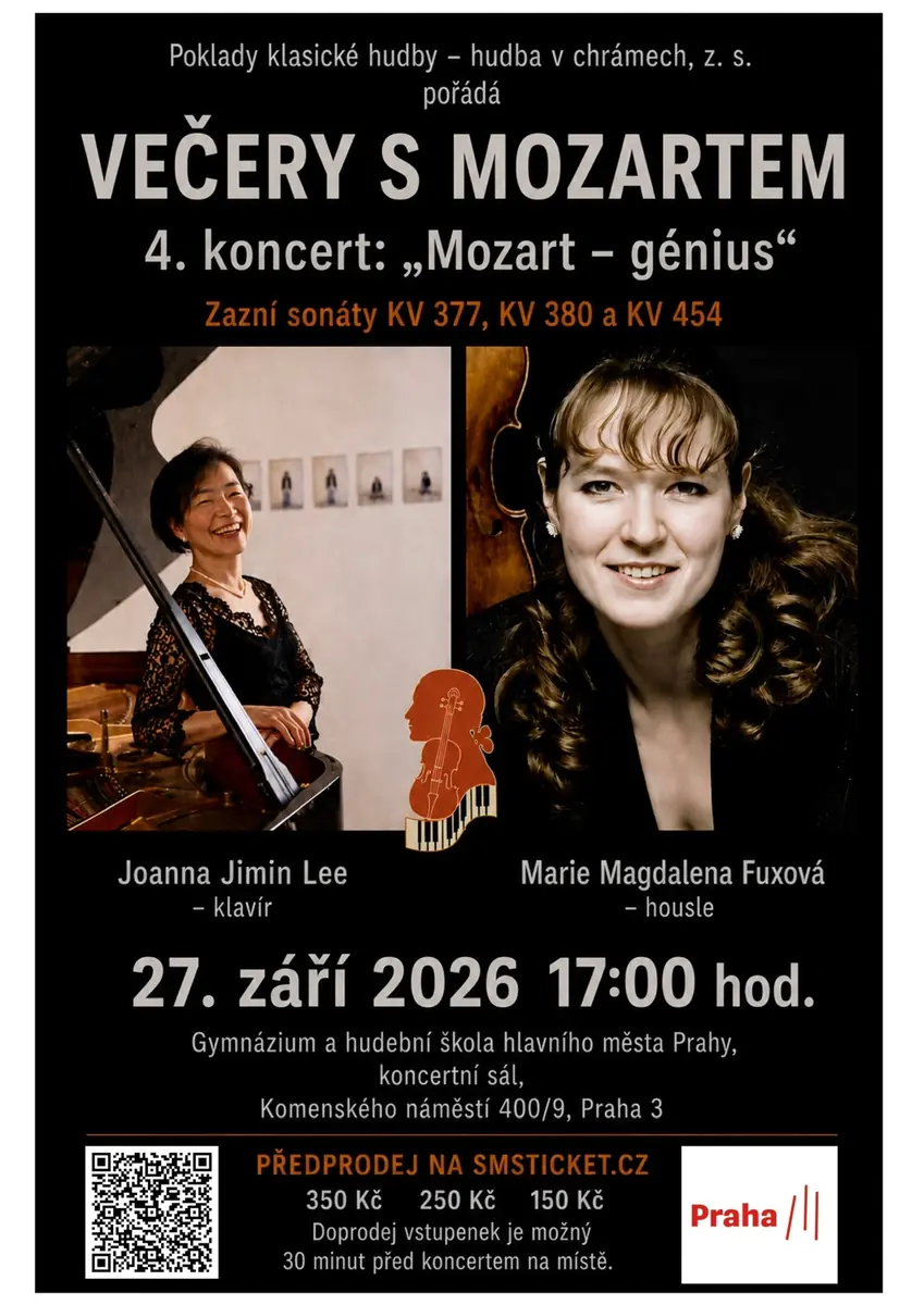 4th Concert: "Mozart - Genius" — Gymnázium a Hudební škola hl.města Prahy, Prague