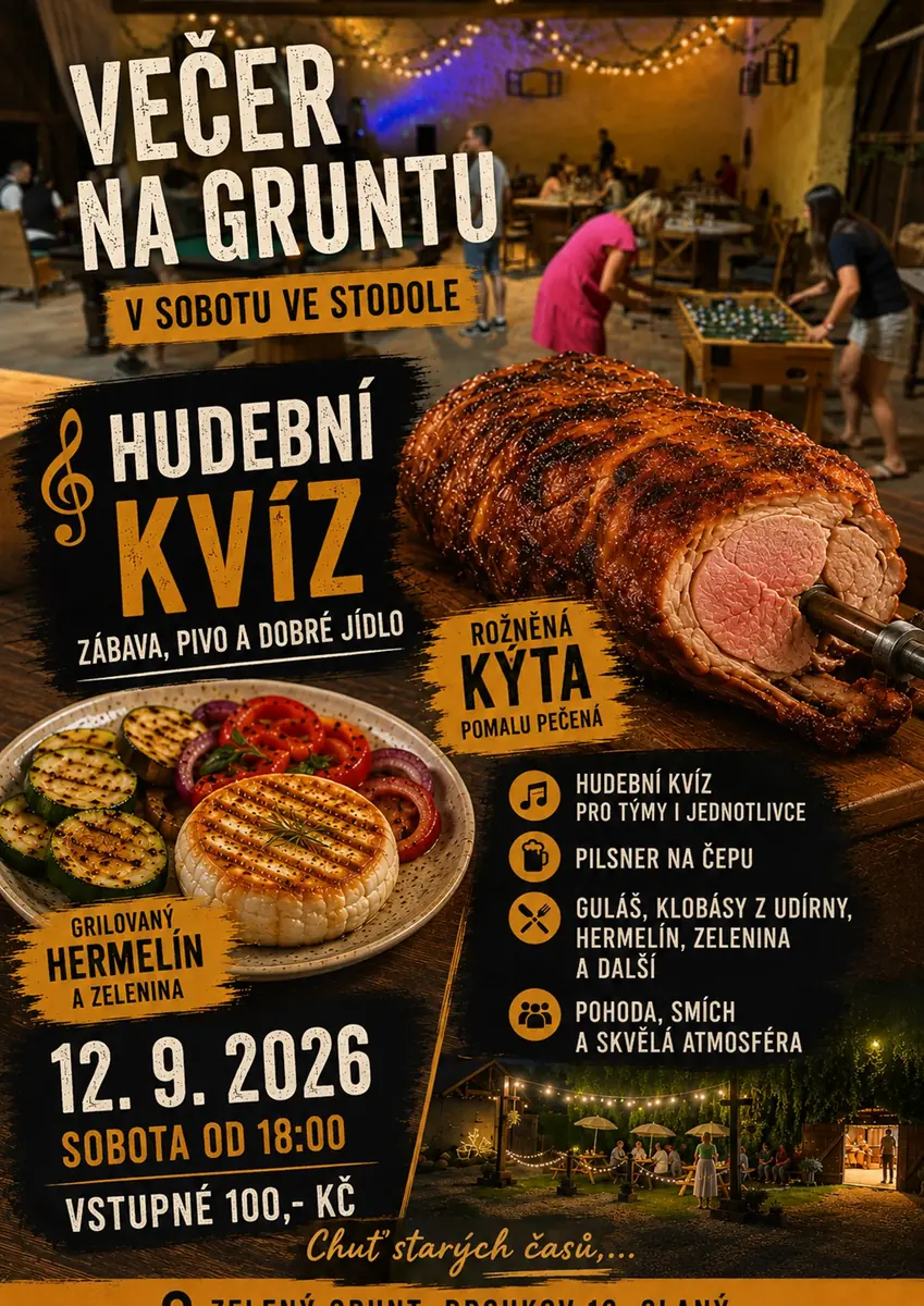 Abend auf dem Zelený grunt - MUSIKQUIZ — Zelený grunt Drchkov, Dřínov