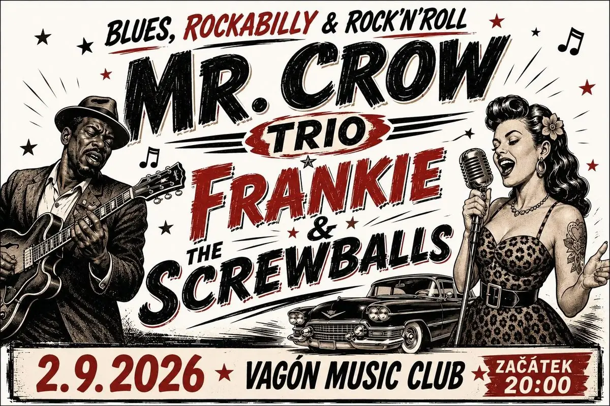 Mr. Crow Trio та Frankie & The Screwballs у Вагоні — Vagon, Прага