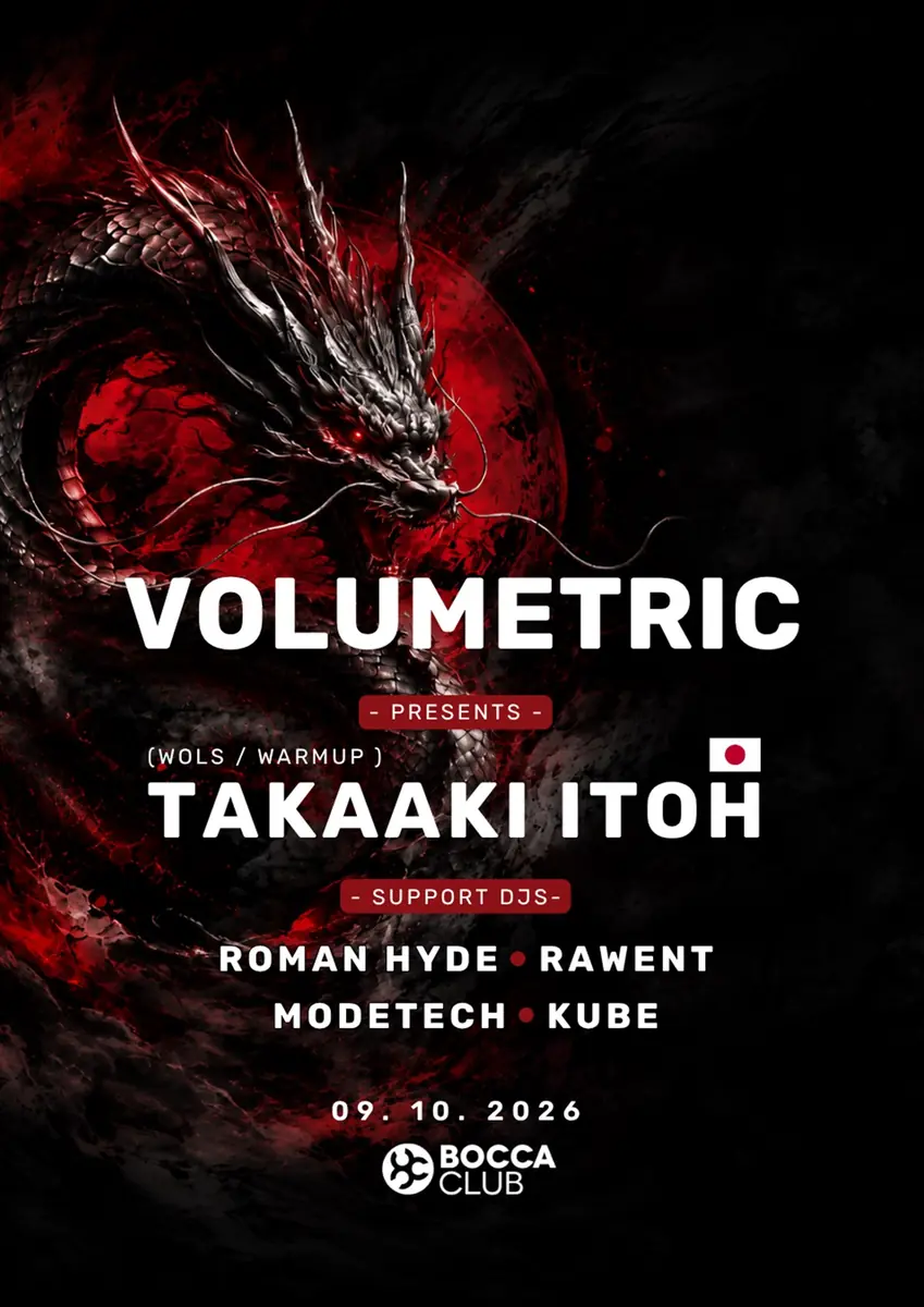 Takaaki Itoh - Volumetric event — Bocca club, Оломоуц