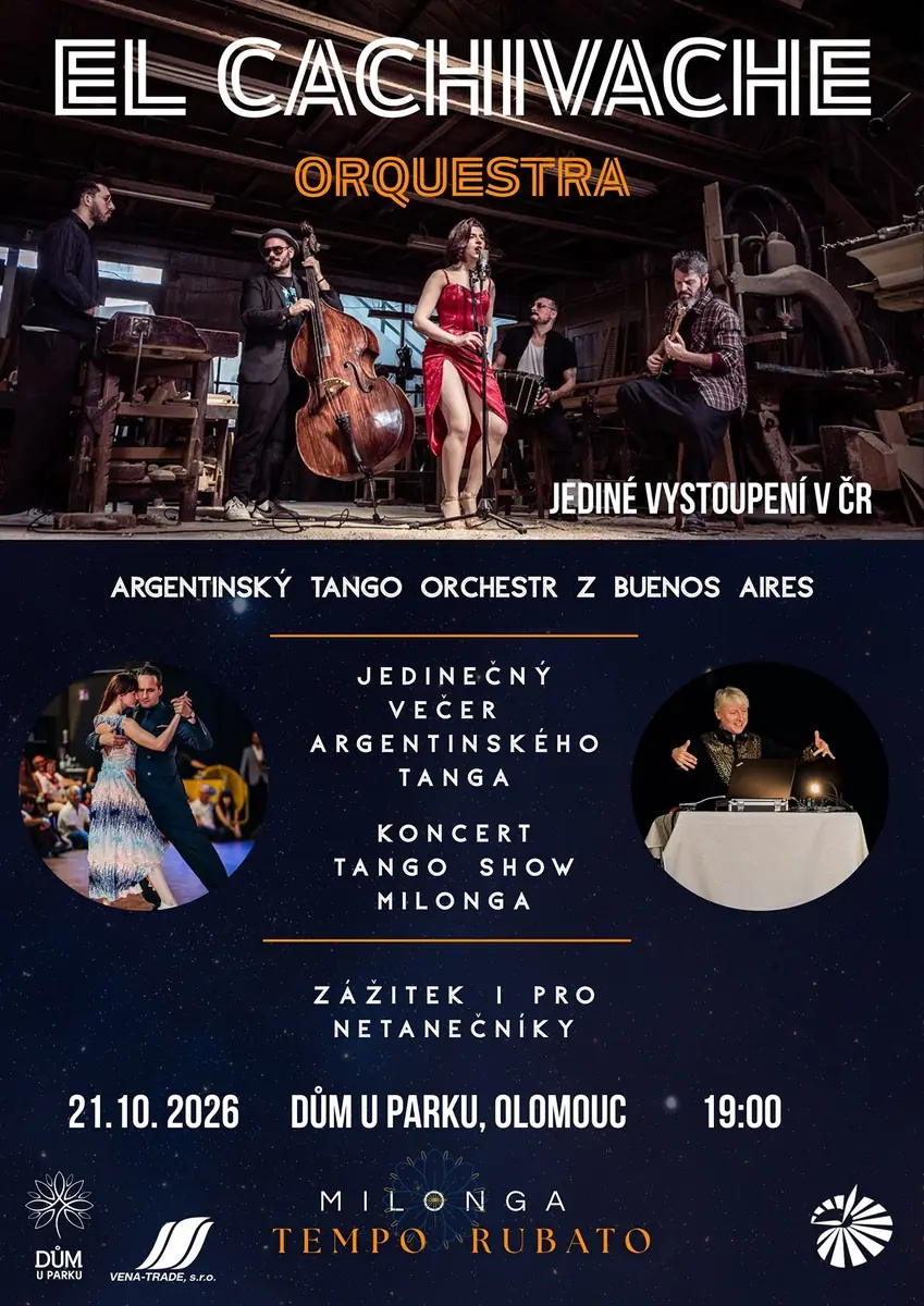 El Cachivache Quinteto (ARG) & Tango Show & Milonga — Dům u parku, Olomouc