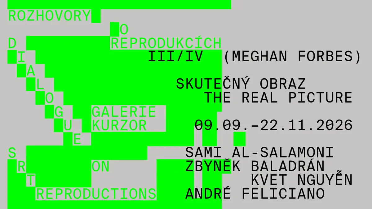 Gespräche über Reproduktionen III/IV: Das echte Bild — Galerie Kurzor, Prag