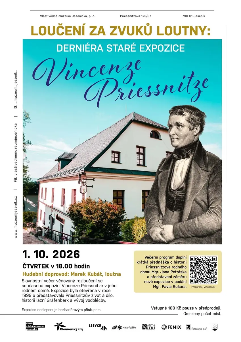 Farewell to the Sounds of the Lute: Closing of the Vincenz Priessnitz Exhibition — Expozice Vincenz Priessnitz a lázně Gräfenberk, Jeseník
