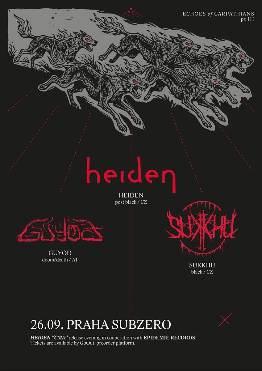 HEIDEN 'Cma' release party + Guyod + Sukkhu — Subzero Prague, Prague