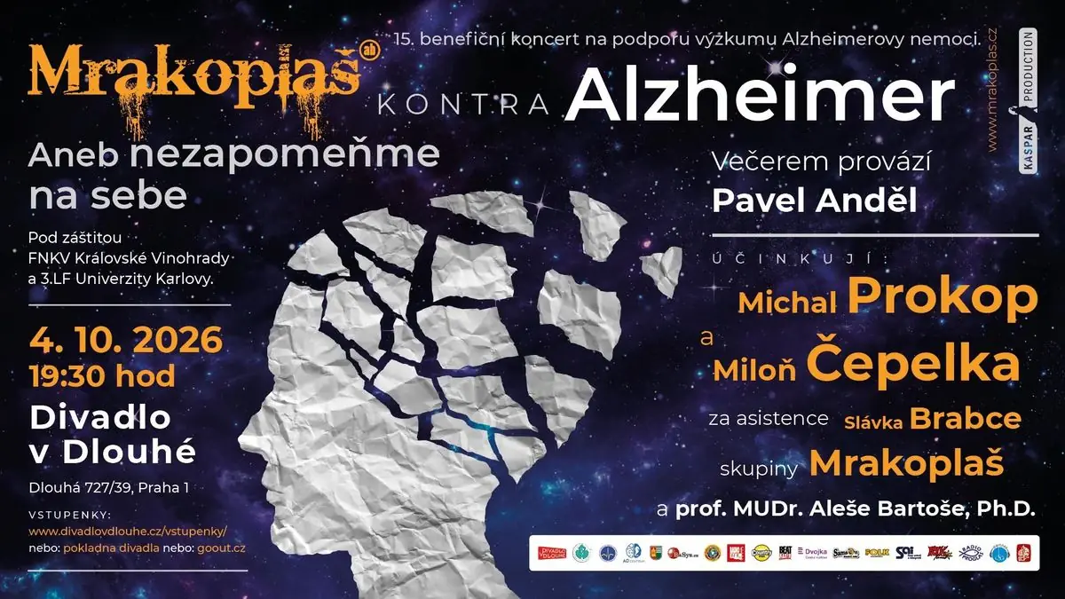 Mrakoplaš kontra Alzheimer 2026 — Divadlo v Dlouhé, Praha