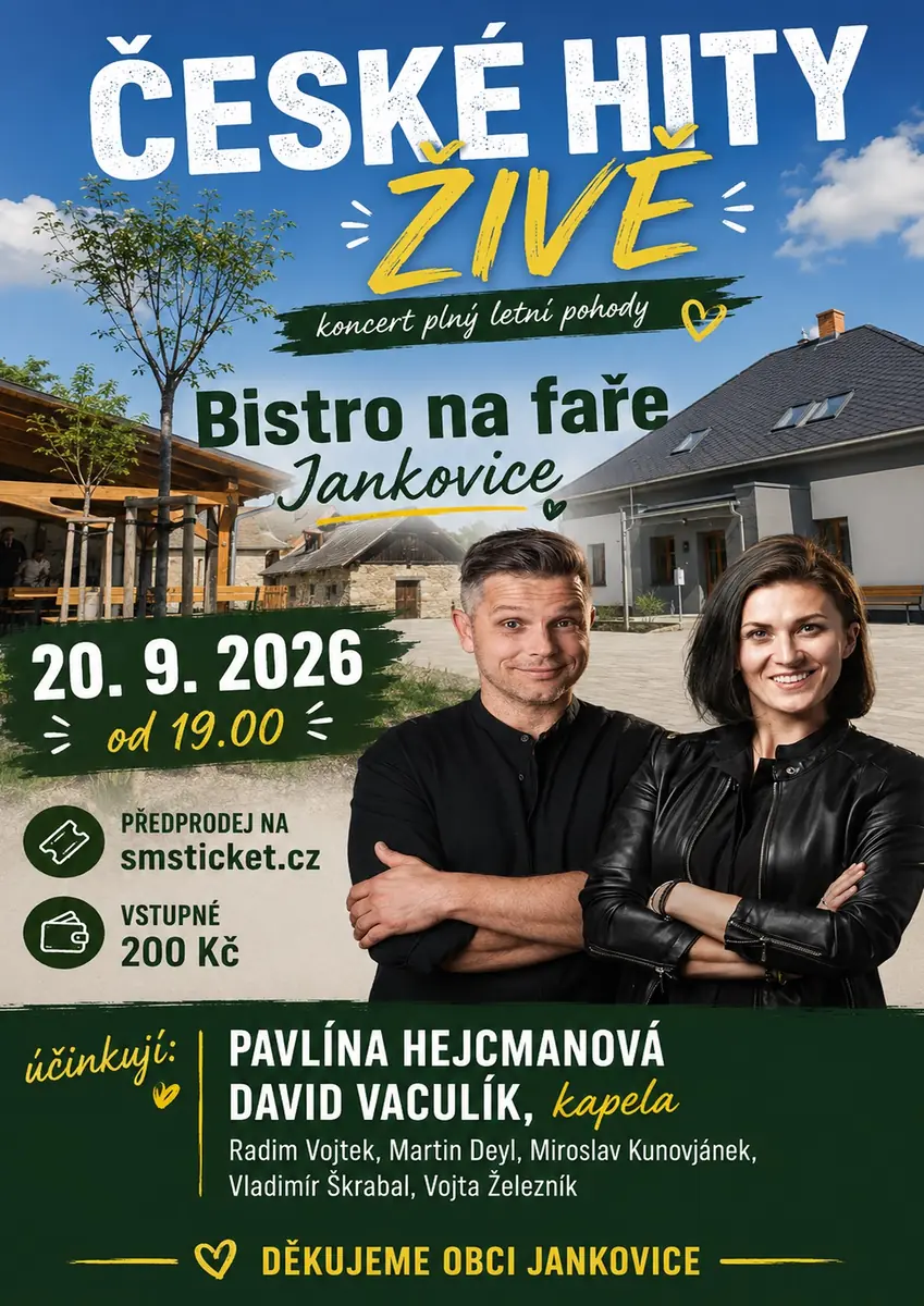 České hity živě — Bistro Na Faře, Jankovice