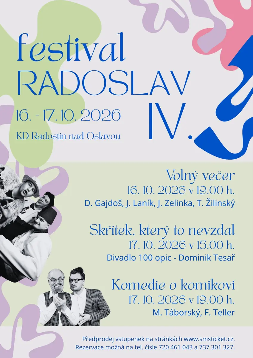 Festival Radoslav IV. — Kulturní dům, Radostín nad Oslavou