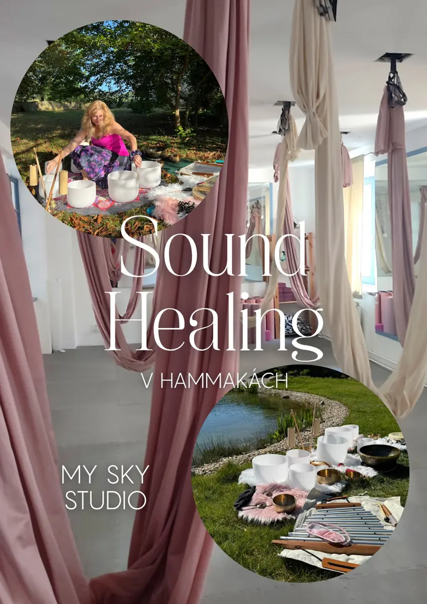 Sound healing v hammakách — My Sky Studio, Praha