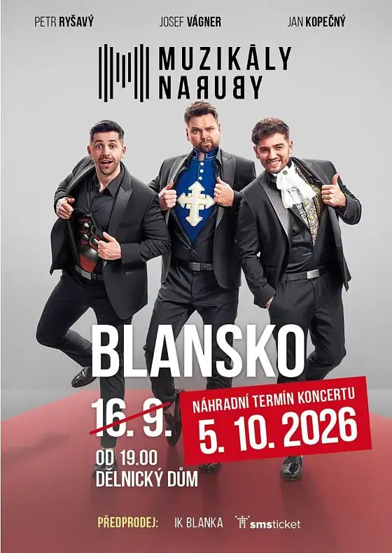 Muzikály Naruby – NOVÝ TERMÍN — Dělnický dům, Blansko