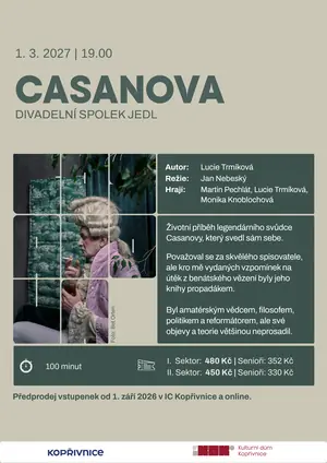 Casanova — Kulturní dům, Kopřivnice