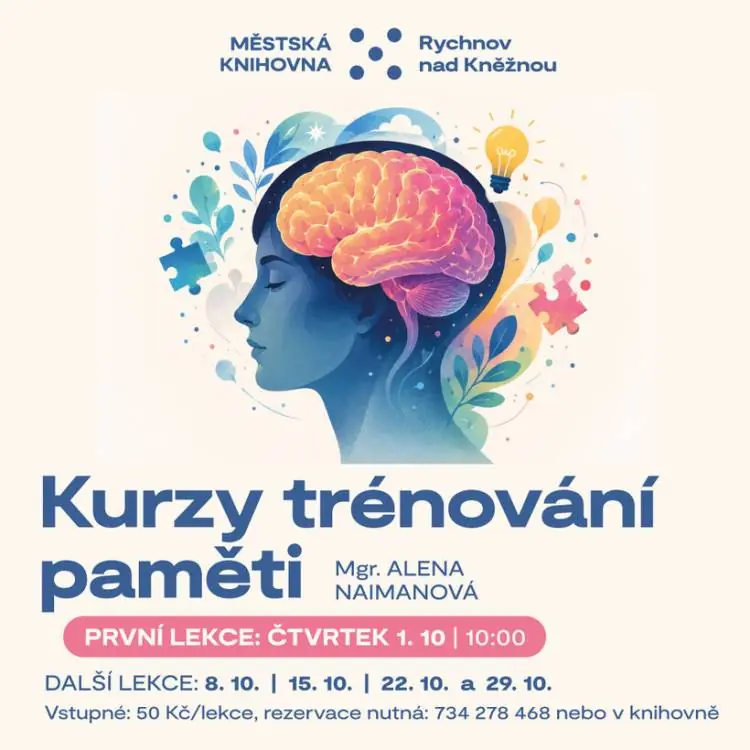 Kurzy trénování paměti — Pelclovo divadlo, Rychnov nad Kněžnou