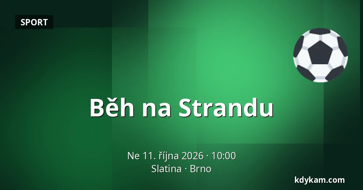 Běh na Strandu — Slatina, Brno