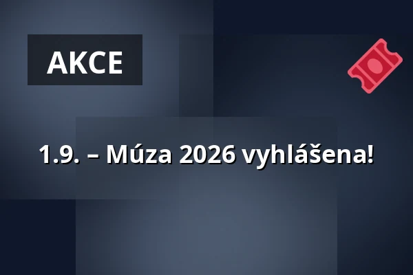 1.9. – Múza 2026 vyhlášena! — Divadlo Pod lampou, Plzeň