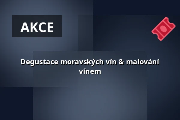 Degustace moravských vín & malování vínem — ART Rubikon z.s., Olomouc