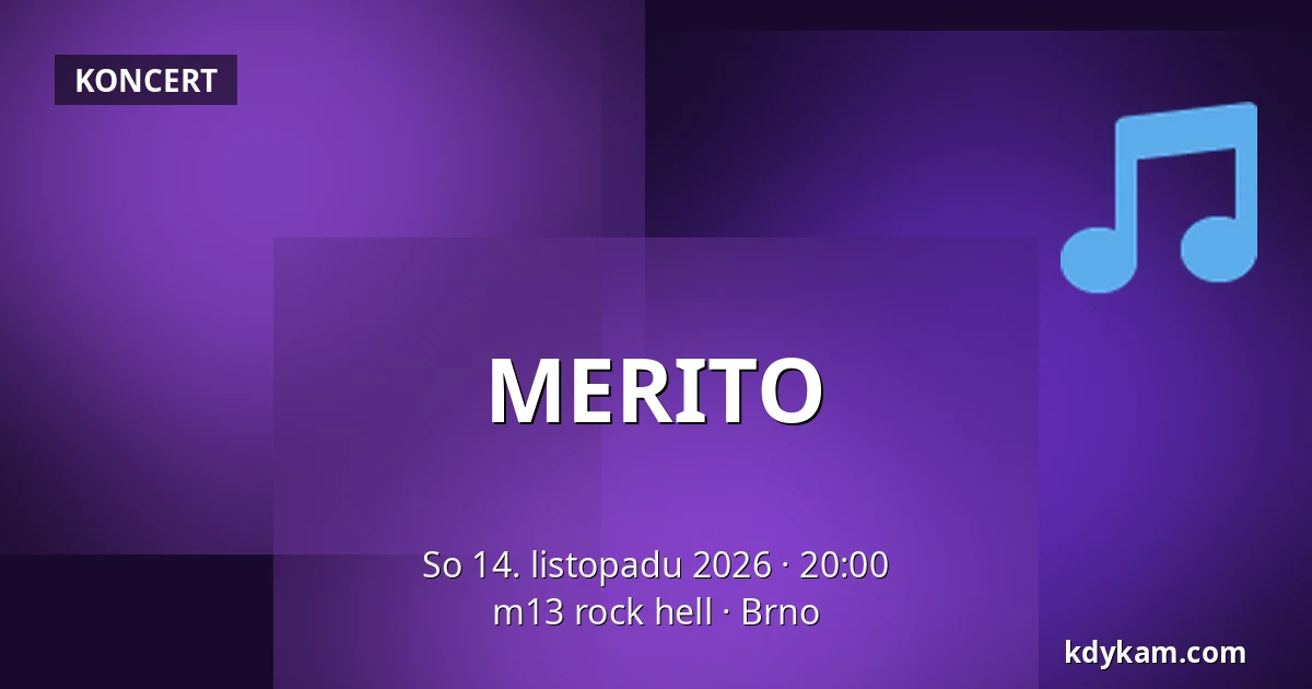 MERITO — m13 rock hell, Brno