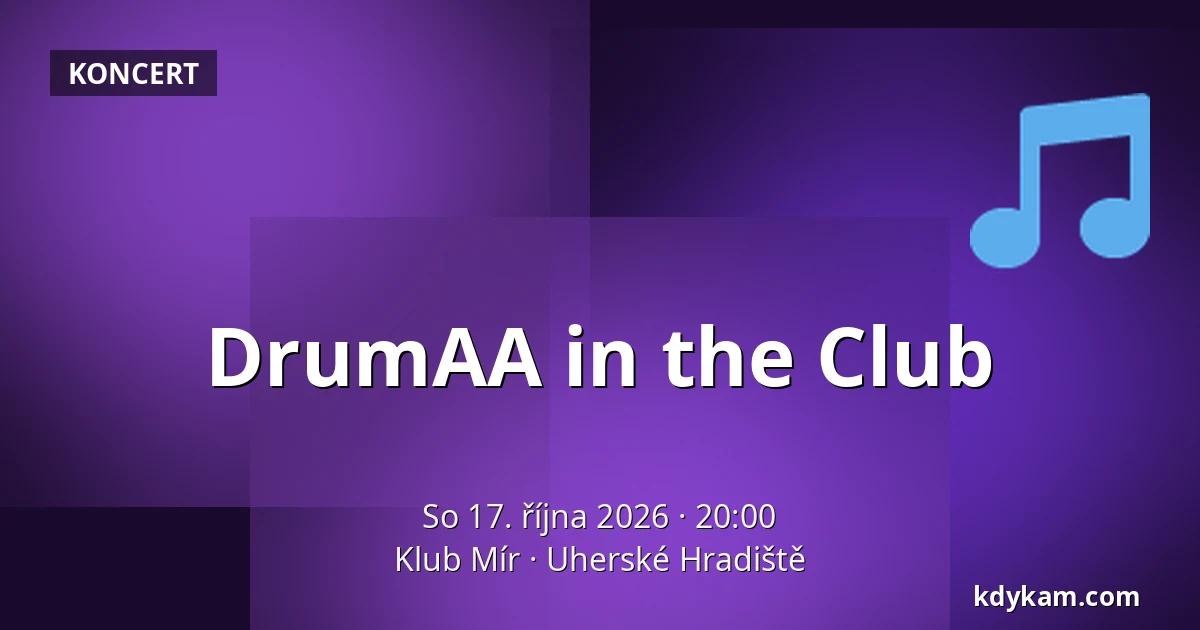 DrumAA in the Club — Klub Mír, Uherské Hradiště