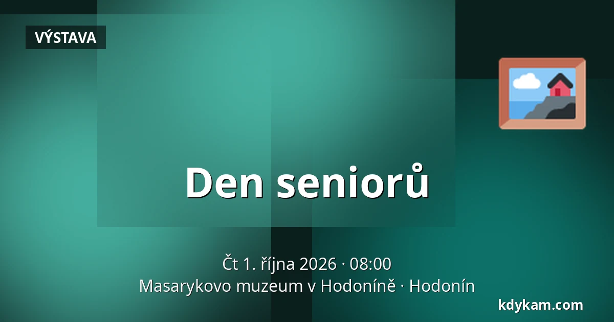 Den seniorů — Masarykovo muzeum v Hodoníně, Hodonín