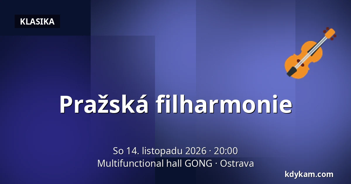 Pražská filharmonie — Multifunctional hall GONG, Ostrava