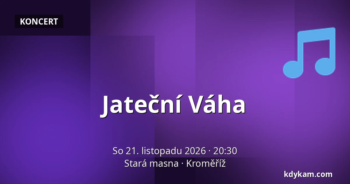 Jateční Váha — Stará masna, Kroměříž