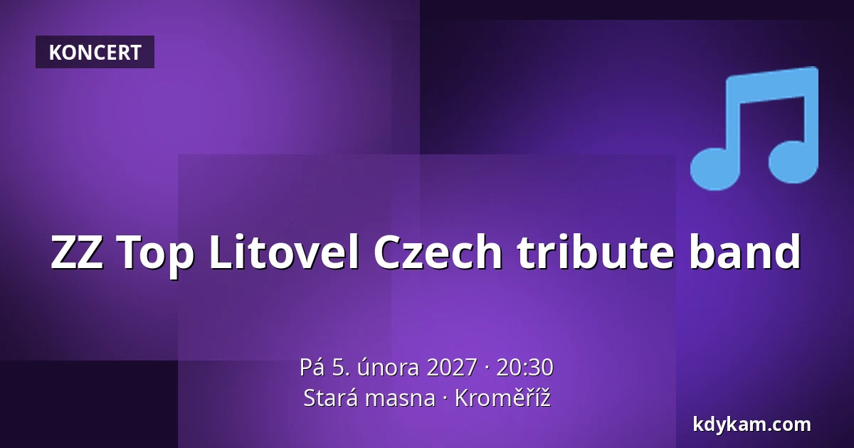 ZZ Top Litovel Czech tribute band — Stará masna, Kroměříž