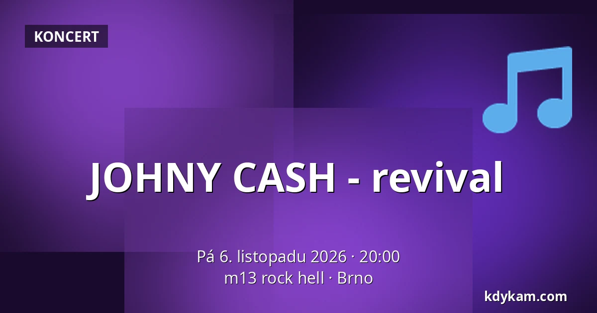 JOHNY CASH - revival — m13 rock hell, Brno