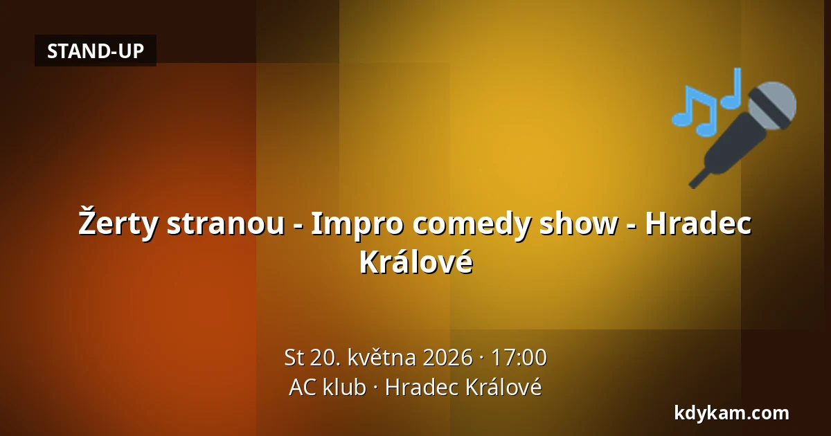 Žerty stranou - Impro comedy show - Hradec Králové — AC klub, Hradec Králové