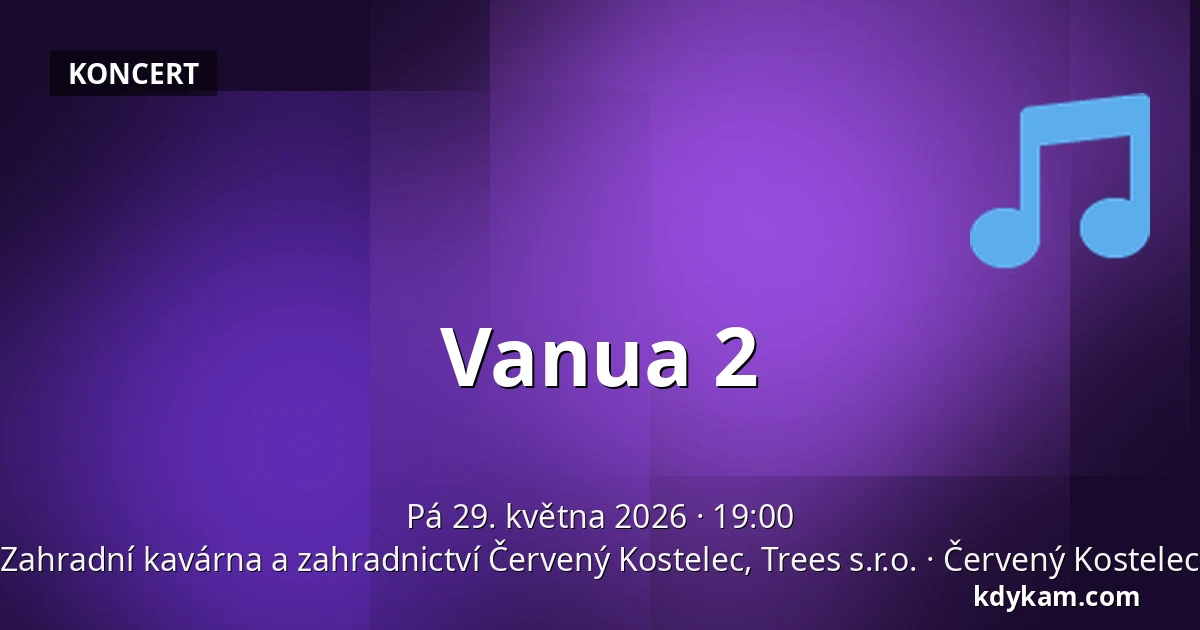 Vanua 2 — Zahradní kavárna a zahradnictví Červený Kostelec, Trees s.r.o., Červený Kostelec