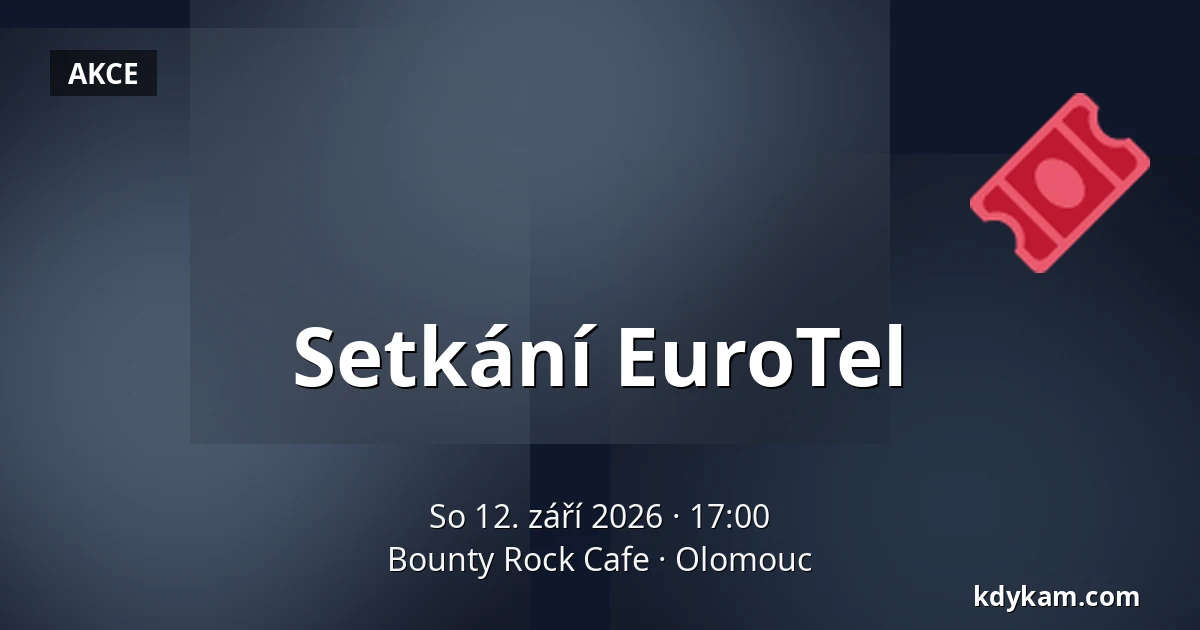 Setkání EuroTel — Bounty Rock Cafe, Olomouc