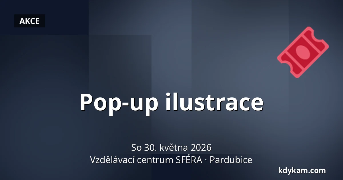 Pop-up ilustrace — Vzdělávací centrum SFÉRA, Pardubice