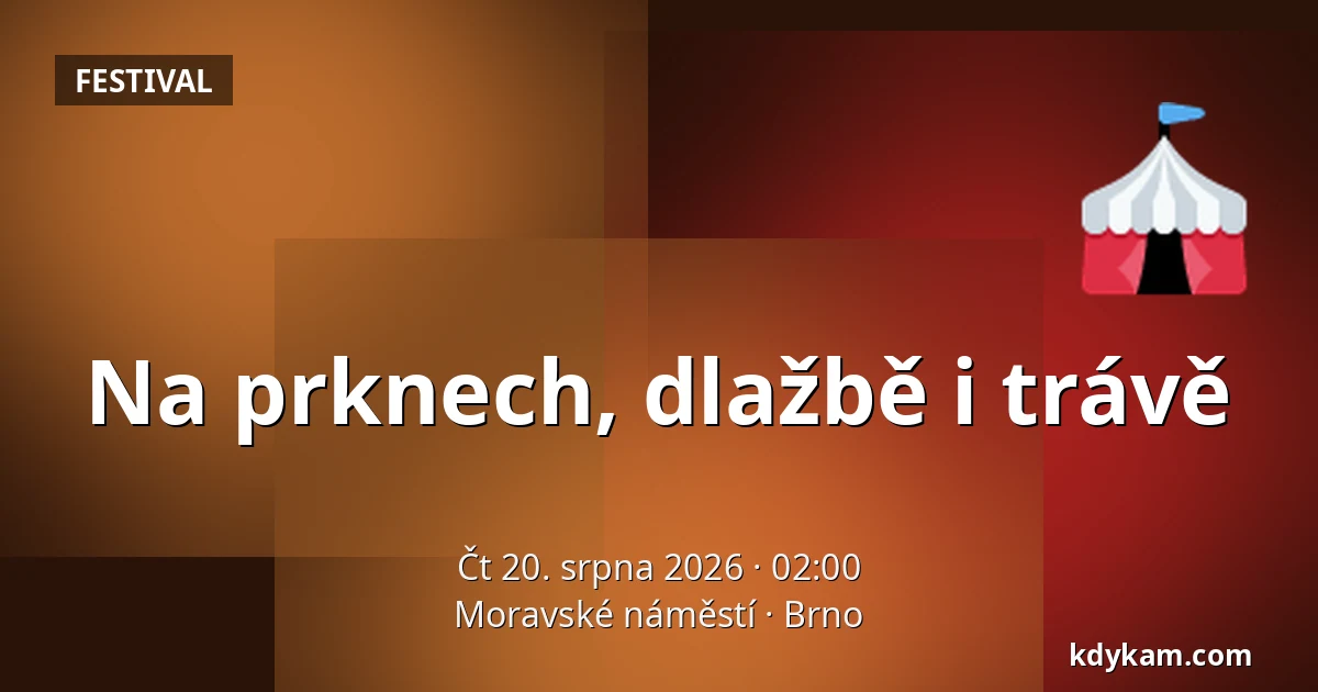 Na prknech, dlažbě i trávě — Moravské náměstí, Brno