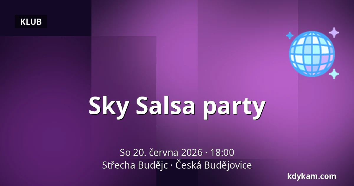 Sky Salsa party — Střecha Budějc, Česká Budějovice