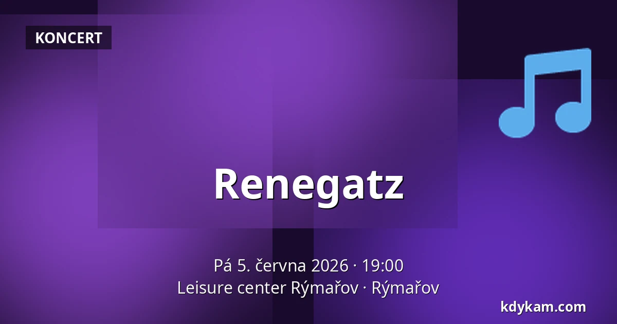 Renegatz — Leisure center Rýmařov, Rýmařov