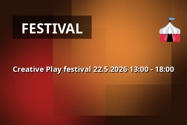 Creative Play festival 22.5.2026 13:00 - 18:00 — Doksy, Kladno