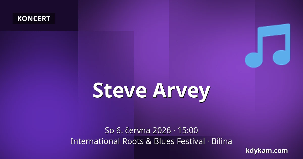 Steve Arvey — International Roots & Blues Festival, Bílina