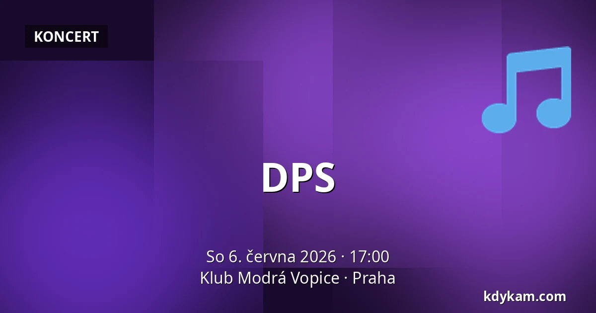 DPS — Klub Modrá Vopice, Praha