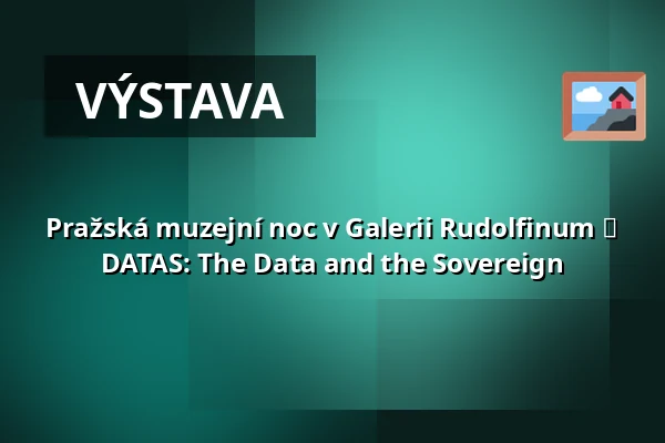 Pražská muzejní noc v Galerii Rudolfinum ⬩ DATAS: The Data and the Sovereign — Rudolfinum, Praha