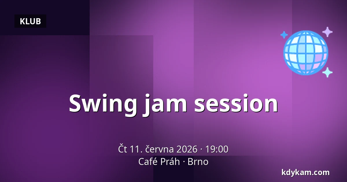 Swing jam session — Café Práh, Brno