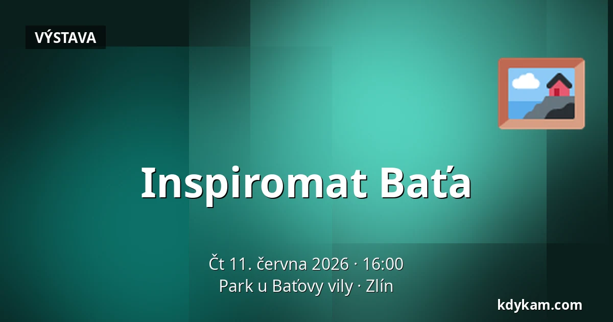 Inspiromat Baťa — Park u Baťovy vily, Zlín