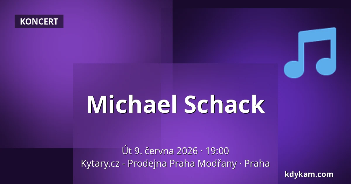 Michael Schack — Kytary.cz - Prodejna Praha Modřany, Praha