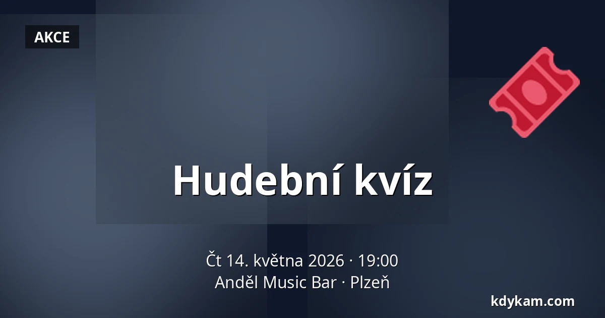 Hudební kvíz — Anděl Music Bar, Plzeň