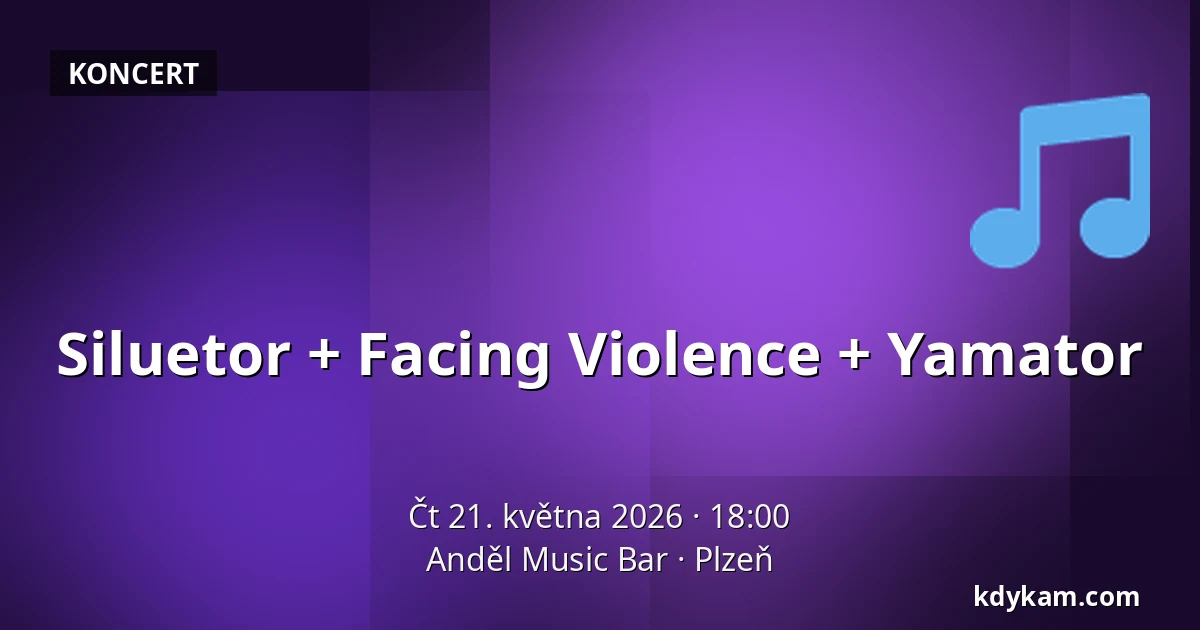 Siluetor + Facing Violence + Yamator — Anděl Music Bar, Plzeň