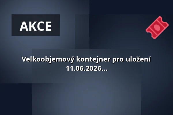 Velkoobjemový kontejner pro uložení bioodpadu na ul. Stránská 09.06.2026 - 11.06.2026 — Slatina, Brno