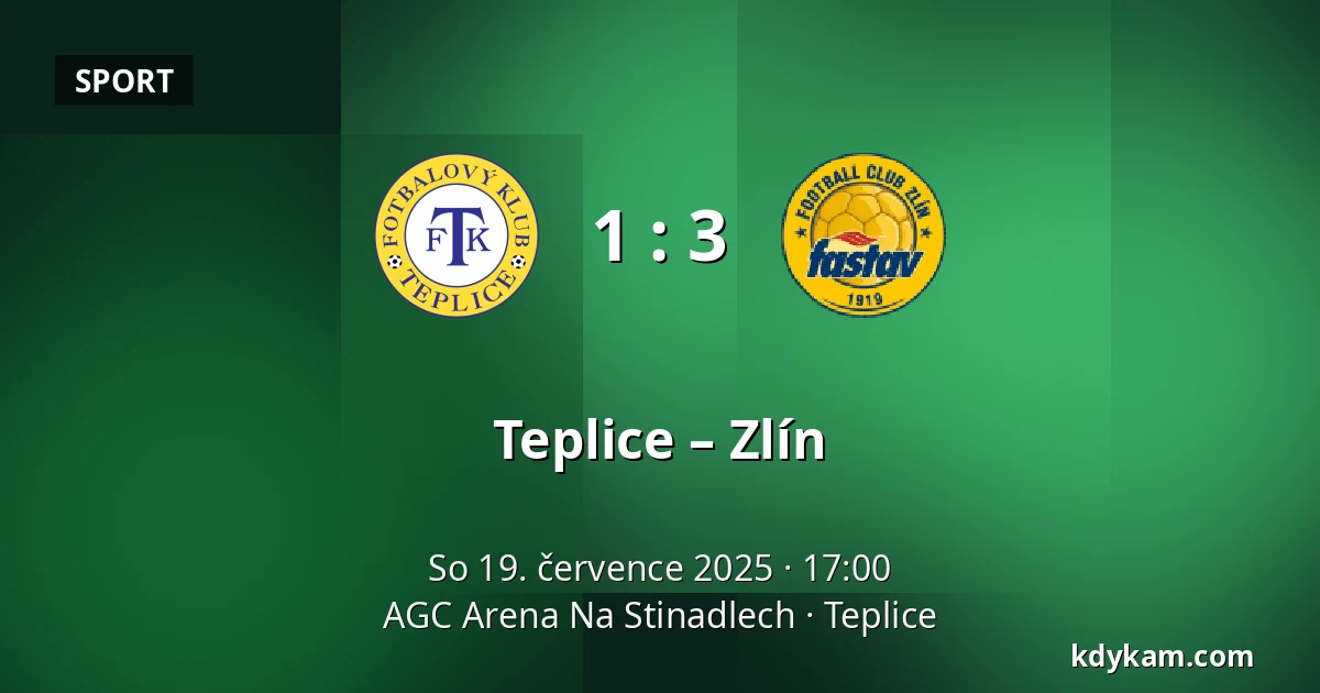 Teplice – Zlín — AGC Arena Na Stinadlech, Teplice