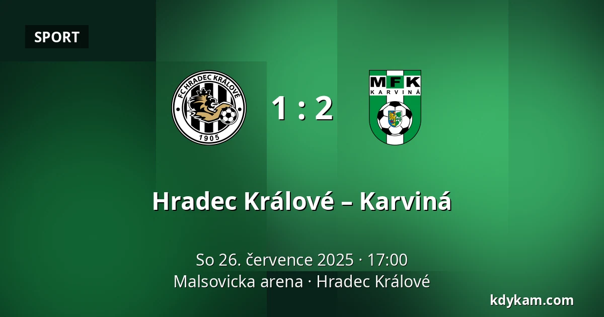 Hradec Králové – Karviná — Malsovicka arena, Hradec Králové