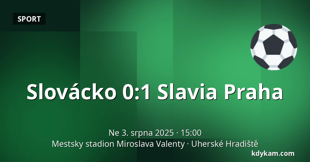 Slovácko – Slavia Praha — Mestsky stadion Miroslava Valenty, Uherské Hradiště