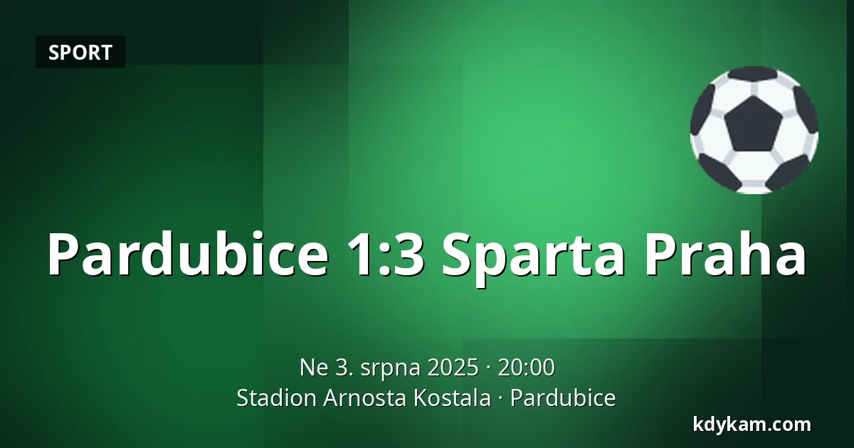 Pardubice – Sparta Praha — Stadion Arnosta Kostala, Pardubice