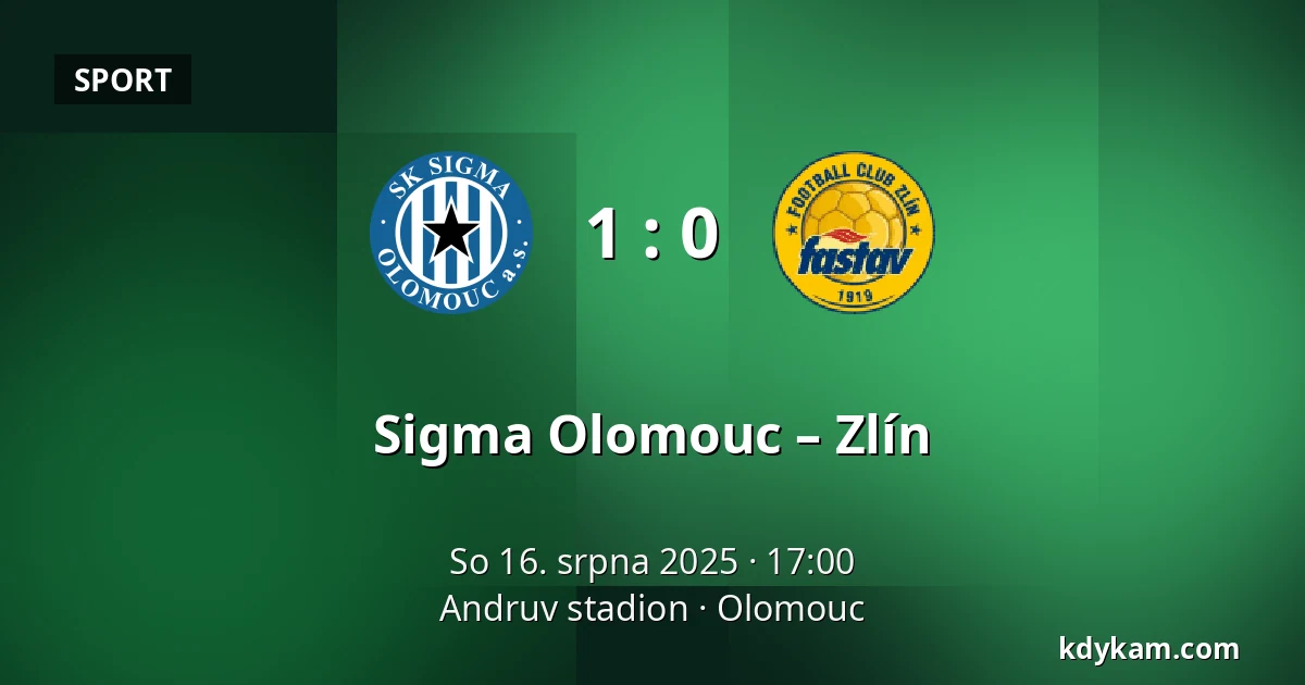 Sigma Olomouc – Zlín — Andruv stadion, Olomouc