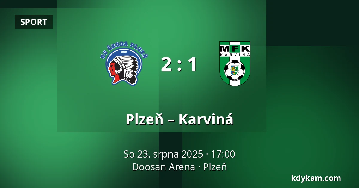 Plzeň – Karviná — Doosan Arena, Plzeň